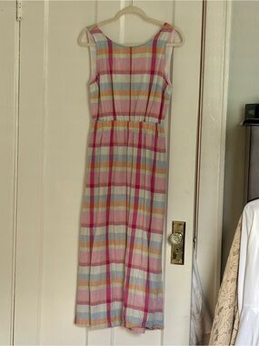 Nordstrom Pastel Plaid Maxi Dress in Pink, Blue, Yellow